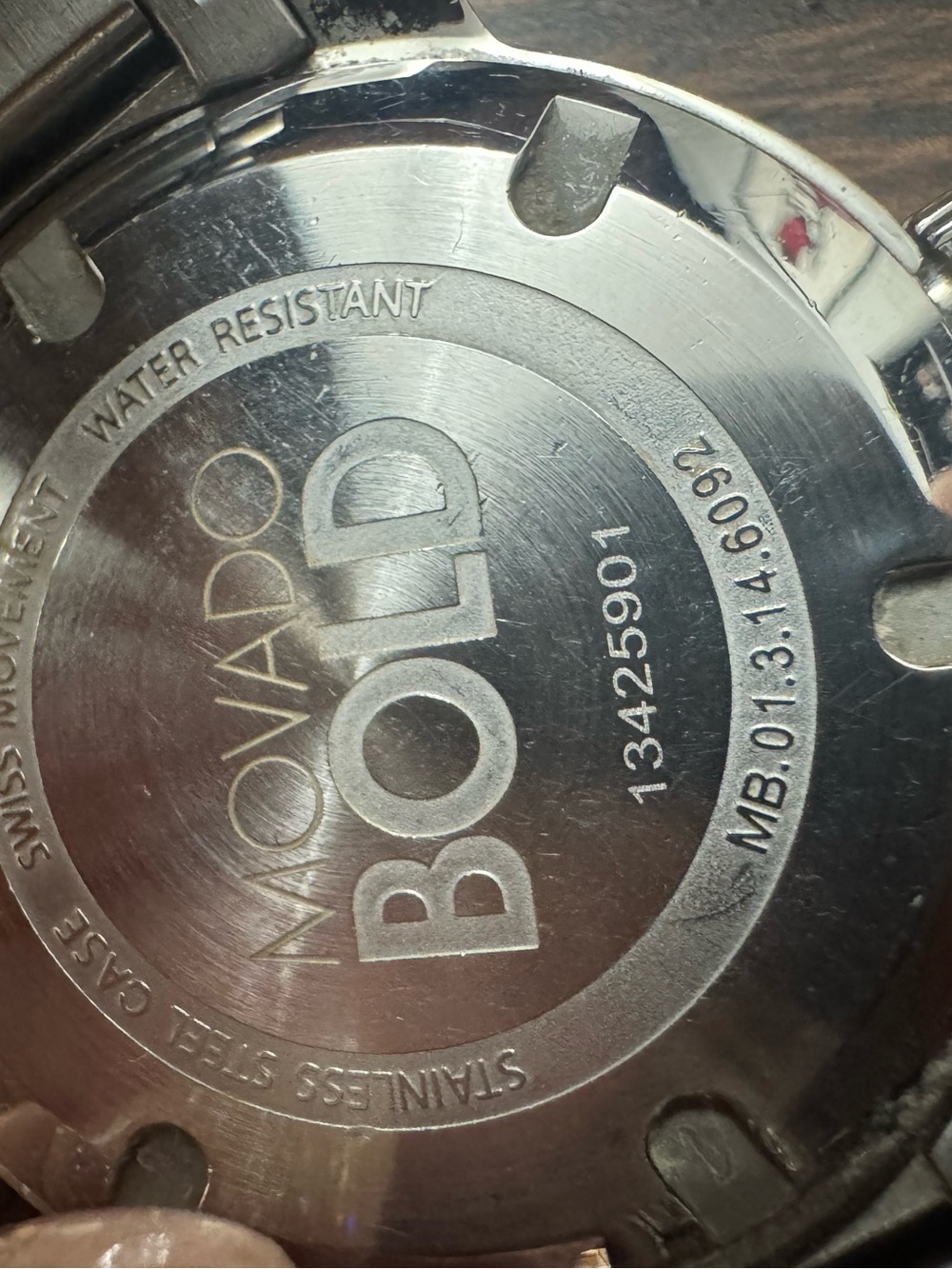Movado BOLD Stainless Steel Watch with Rose Gold Accents - Picture 6 of 16